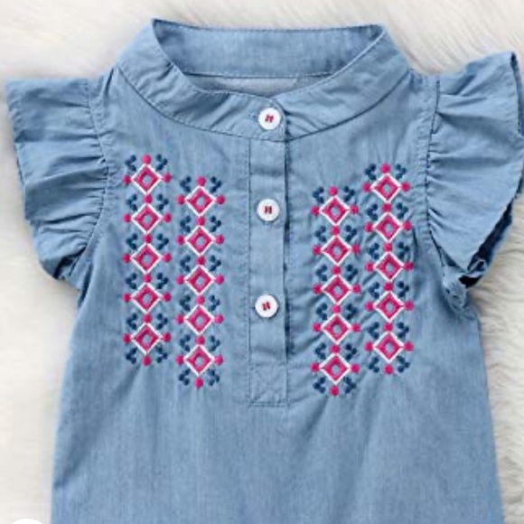 BOUTIQUE BABY GIRL OUTFIT 6-12 months NEW - Picture 3 of 7